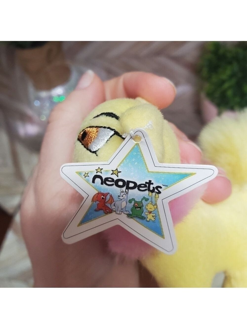 McDonalds Neopets Yellow Wocky Cat Mini Plush Happy Meal Toy 2004 - Picture 7 of 8